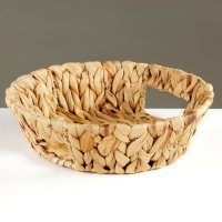 Блюдо декоративное "Золотистый колос", 23 х 7 см, водный гиацинт Блюдо декоративное "Золотистый колос", 23 х 7 см, водный гиацинт