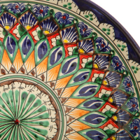 Ляган Риштанская Керамика "Узоры", 25 см, синий Ляган Риштанская Керамика "Узоры", 25 см, синий