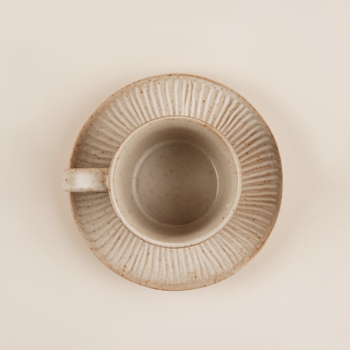 Чайная пара керамическая SL Home «Виенто», 2 предмета: чашка 250 мл, блюдце d=15 см, цвет бежевый Чайная пара керамическая SL Home «Виенто», 2 предмета: чашка 250 мл, блюдце d=15 см, цвет бежевый