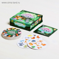 Настольная игра на реакцию и внимание &laquo;Дуббль. Веселые зверята&raquo;, 55 карт, 5+