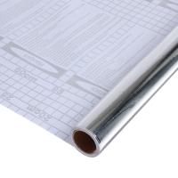 Пленка самоклеящаяся, серебристая, 0.45 м х 3 м, 3 мкр Пленка самоклеящаяся, серебристая, 0.45 м х 3 м, 3 мкр