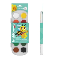 Акварель 12 цветов, ErichKrause ArtBerry, медовая, без кисти, пластиковая коробка, европодвес Акварель 12 цветов, ErichKrause ArtBerry, медовая, без кисти, пластиковая коробка, европодвес