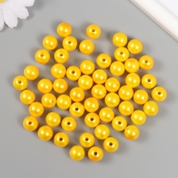 Набор бусин "Жемчуг" d 12 мм, 250 гр, жёлтый