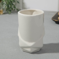 Набор: дозатор, стакан, мыльница &laquo;Белый&raquo;