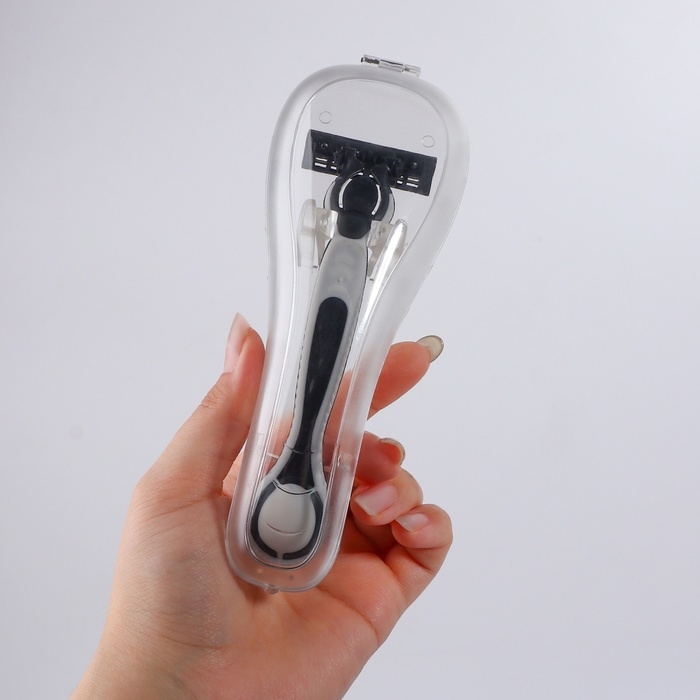 Органайзер для бритвы, с крышкой, вентилируемый, 16,2 × 6,1 см, цвет прозрачный Органайзер для бритвы, с крышкой, вентилируемый, 16,2 × 6,1 см, цвет прозрачный