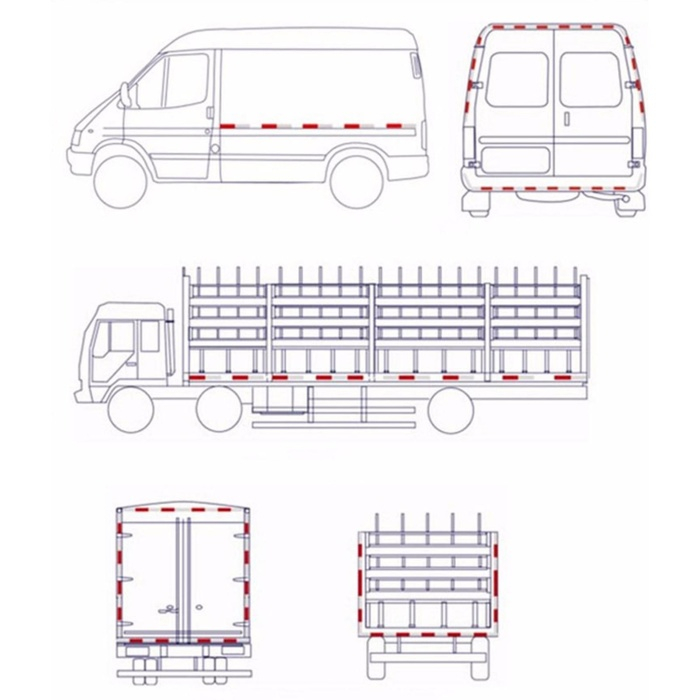 Светоотражающая лента, самоклеящаяся, желтая, 5 см &times; 45 м