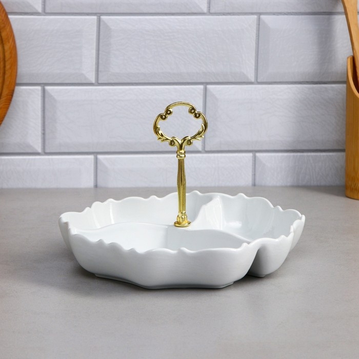 Менажница «Море», 250 мл, фарфор, Иран Менажница «Море», 250 мл, фарфор, Иран