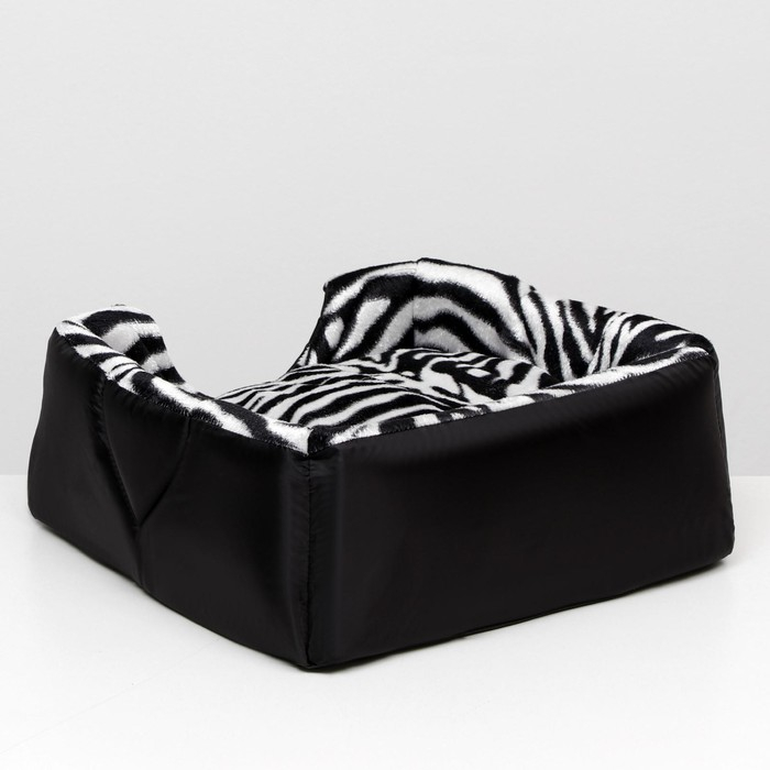 Дом-трансформер квадратный 43 х 43 х 34 см, расцветка зебра Дом-трансформер квадратный 43 х 43 х 34 см, расцветка зебра