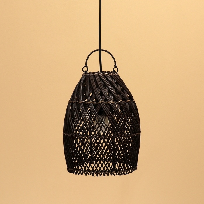 Светильник потолочный из ротанга "Пати" 1х120Вт, Е27, 20х20х28 см