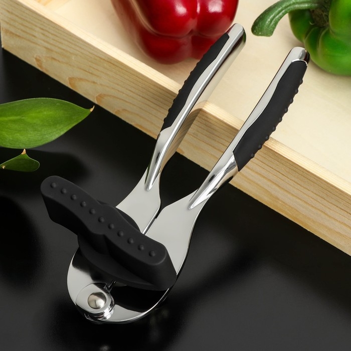 Нож консервный Доляна Shapes, нержавеющая сталь, цвет чёрный Нож консервный Доляна Shapes, нержавеющая сталь, цвет чёрный