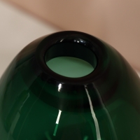 Ваза для цветов &laquo;Джозефина&raquo; из прозрачного зеленого стекла 12 х 10 х 10 см