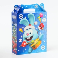 Новый год. Подарочная коробка Новогодняя ПОДАРОК ХРОМ "Смешарики" лицензия 17 х 6,8 х 20,8 см (+4 см). Новый год. Подарочная коробка Новогодняя ПОДАРОК ХРОМ "Смешарики" лицензия 17 х 6,8 х 20,8 см (+4 см).