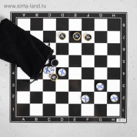 Нарды в мешочке с полем &laquo;Корабль&raquo;, 13 х 20 см