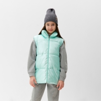 Жилет детский MINAKU, цвет зелёный, рост 128 см Жилет детский MINAKU, цвет зелёный, рост 128 см