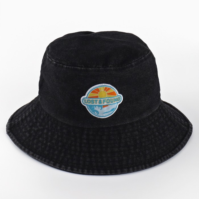 Панама Lost&Found, цвет чёрный, р-р 56 Панама Lost&Found, цвет чёрный, р-р 56