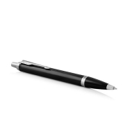 Ручка шариковая Parker IM Core Black CT M, корпус из латуни чёрный матовый/ хром, синие чернила Ручка шариковая Parker IM Core Black CT M, корпус из латуни чёрный матовый/ хром, синие чернила