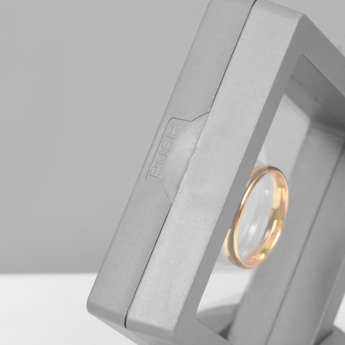 Подставка для украшений &laquo;Ромб&raquo;, 7&times;2,5&times;7 см, цвет серый