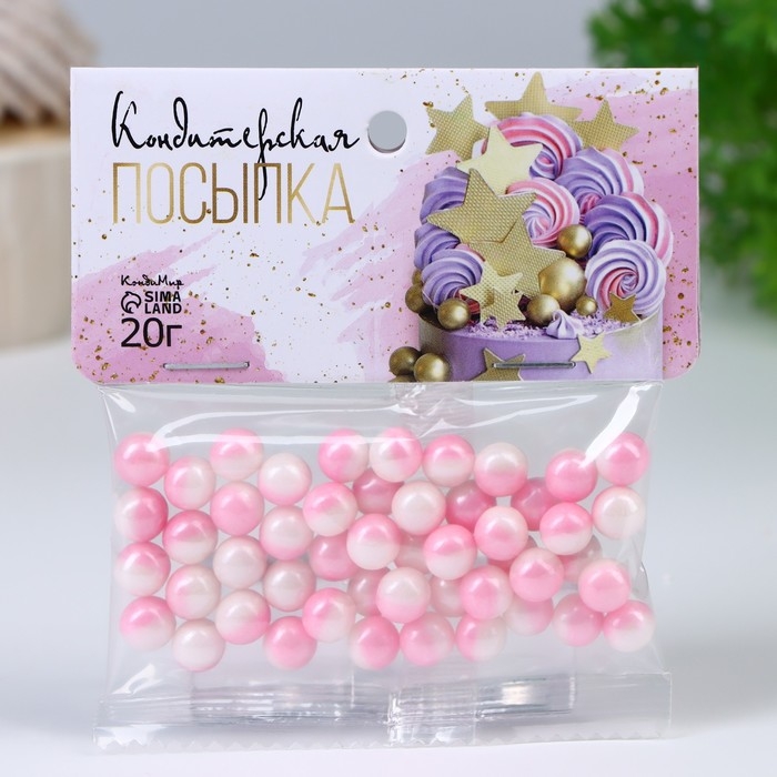 Кондитерская посыпка «Дуохром» розовый/фуксия, 20 г Кондитерская посыпка «Дуохром» розовый/фуксия, 20 г