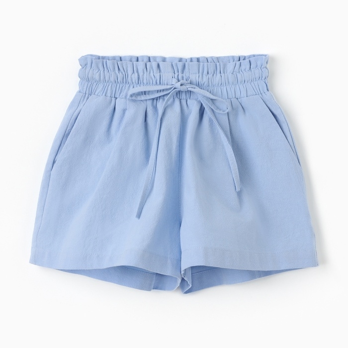 Костюм для девочки (рубашка и шорты) MINAKU, цвет голубой, рост 146-152 см Костюм для девочки (рубашка и шорты) MINAKU, цвет голубой, рост 146-152 см