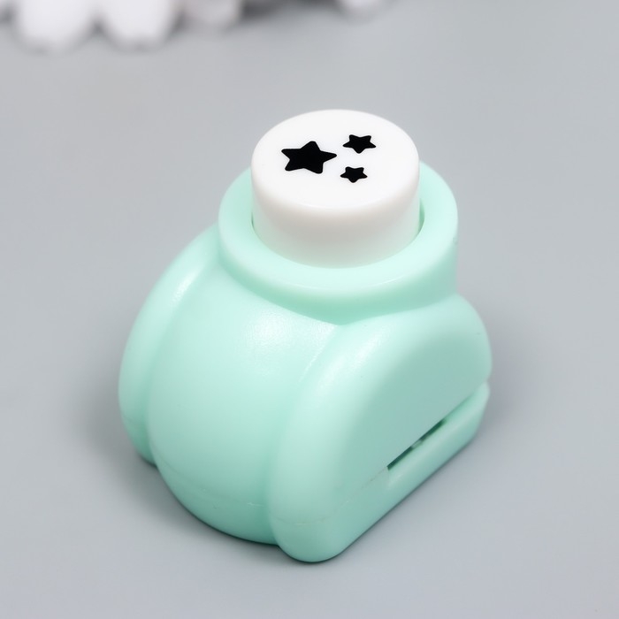 Дырокол фигурный "Три звёздочки" d=0,8 см МИКС 3х2,5х2,5 см