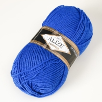 Пряжа "Lanagold" 51% акрил, 49% шерсть 240м/100гр (141 василек) Пряжа "Lanagold" 51% акрил, 49% шерсть 240м/100гр (141 василек)