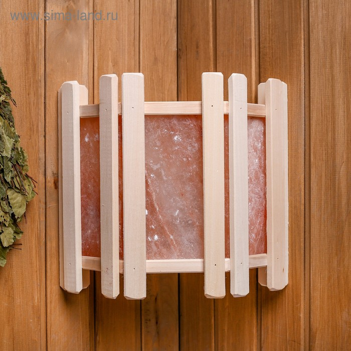 Абажур угловой с окошечками и гималайской солью 29,5х33х13,5 см Абажур угловой с окошечками и гималайской солью 29,5х33х13,5 см