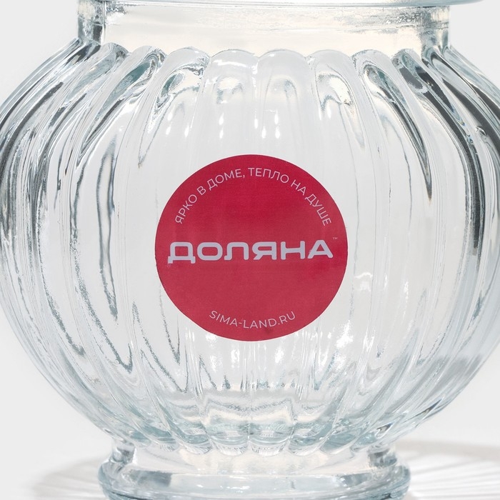 Банка стеклянная для сыпучих продуктов Доляна &laquo;Галерея&raquo;, 300 мл, 9,5&times;13 см
