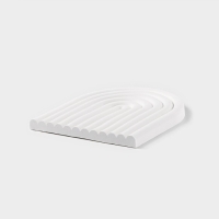 Блюдо для подачи из гипса Sands of Athens 13,5&times;13,5&times;1 см, цвет белый