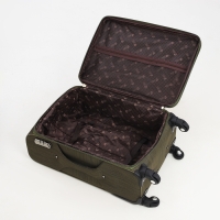 Чемодан средний 52 л (M), отдел на молнии, кодовый замок, с расширением, цвет хаки