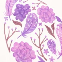 Татуировка на тело цветная "Яйцо с фиолетовыми узорами" 10х10 см