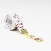 Наклейки в рулоне "С Днем Рождения!",500 шт,3,8 х 3,8 см Наклейки в рулоне "С Днем Рождения!",500 шт,3,8 х 3,8 см