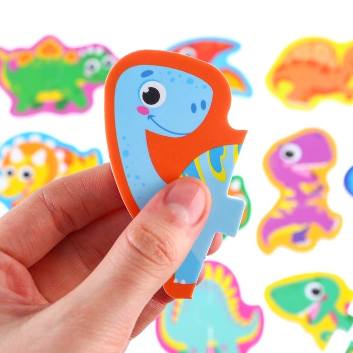 Мягкий пазл для малышей &laquo;Динозаврики&raquo;, 10 пазлов, Крошка Я