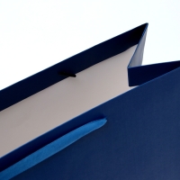 Пакет ламинированный горизонтальный &laquo;Синий&raquo;, L 40 &times; 31 &times; 14 см