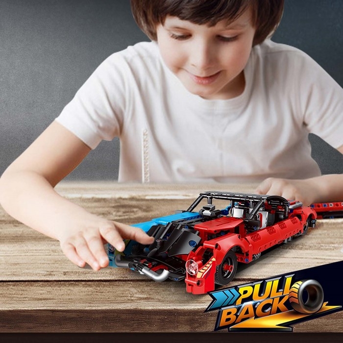 Конструктор техно «Тачка», инерционный, 521 деталь Конструктор техно «Тачка», инерционный, 521 деталь