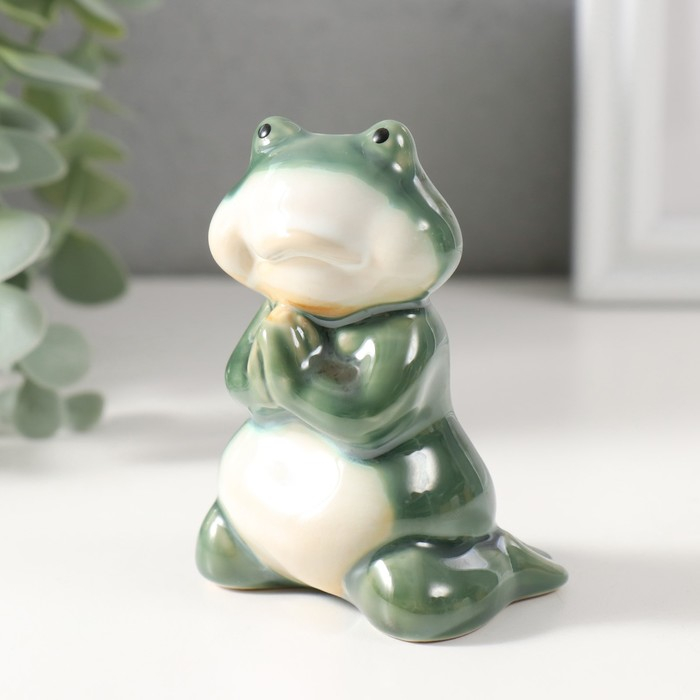 Сувенир керамика "Смешной лягушонок" МИКС 6,5х9,5х13 (9,5) см