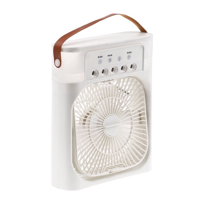 Портативный вентилятор LOF-06, с функцией увлажнителя, 3 скорости, питание USB, белый Портативный вентилятор LOF-06, с функцией увлажнителя, 3 скорости, питание USB, белый