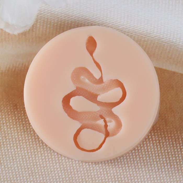 Новогодний молд силикон Новогодний молд силикон "Змея" 4х2,5х0,5 см