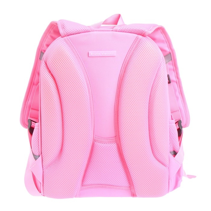 Рюкзак каркасный 38 х 30 х 20 см, + пенал, Bruno Visconti Рюкзак каркасный 38 х 30 х 20 см, + пенал, Bruno Visconti "Зефирный зайка"