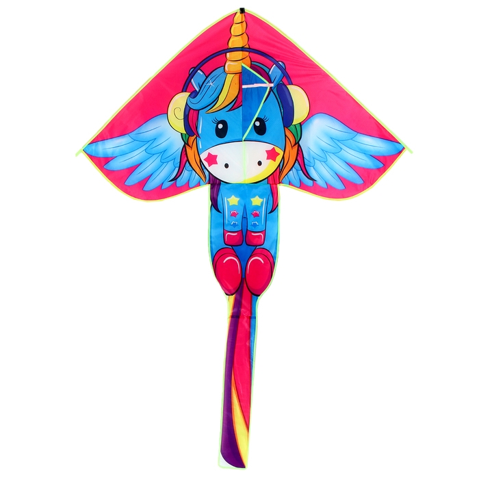 Воздушный змей &laquo;Единорожек&raquo;, цвета МИКС