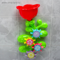 Набор игрушек для ванны &laquo;Цветок - мельница&raquo;, с лейкой