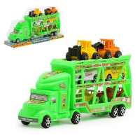 Грузовик инерционный &laquo;Автовоз&raquo; 3-х уровневый, с 6 машинами, цвета МИКС