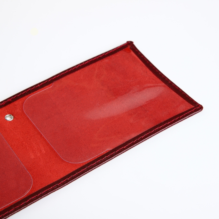 Обложка для удостоверения Обложка для удостоверения "Ветеран труда", цвет бордовый