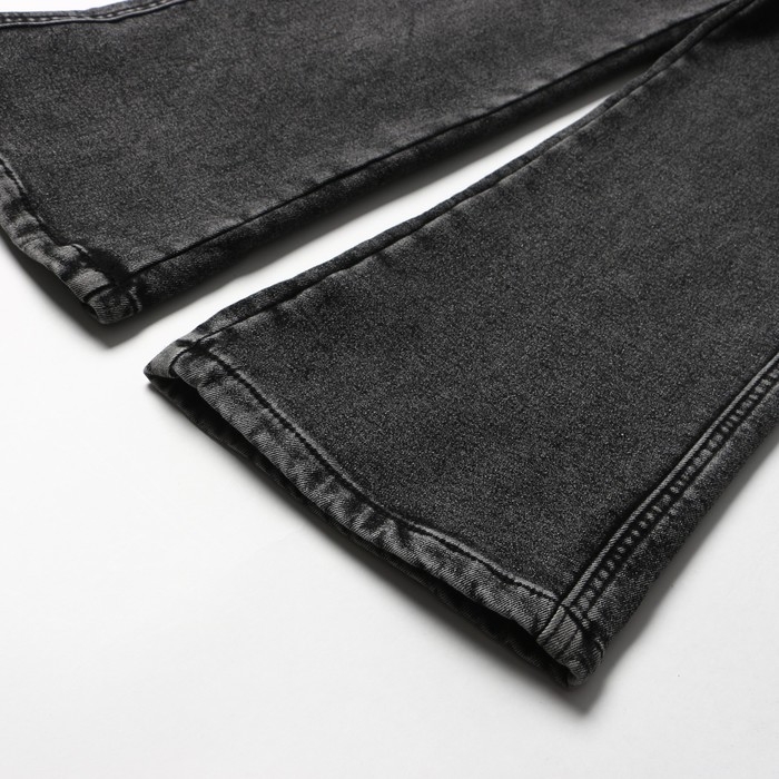 Джинсы для девочек, НАЧЁС, цвет серый, рост 128 см