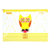 Папка на молнии "Мордашки" А4, МИКС Папка на молнии "Мордашки" А4, МИКС