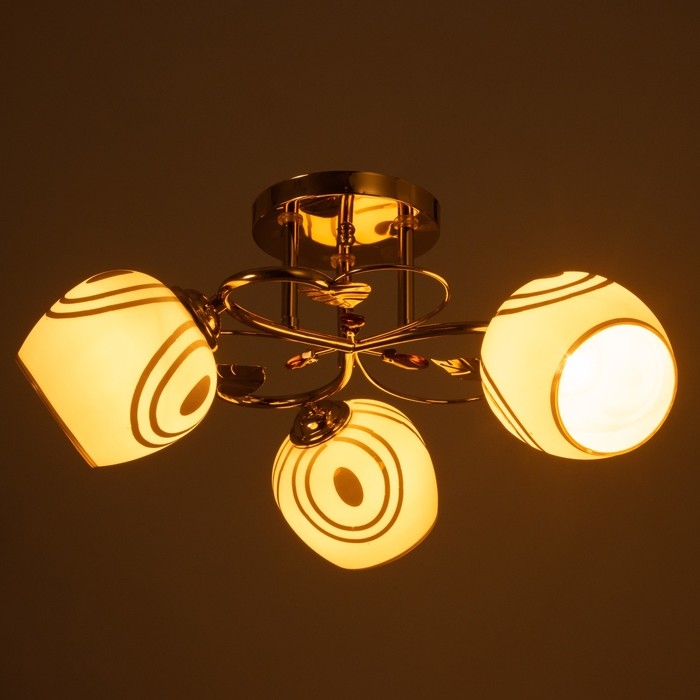 Люстра "Дорис" 3х40Вт Е27 Золото МОДЕЛЬ: 2679462