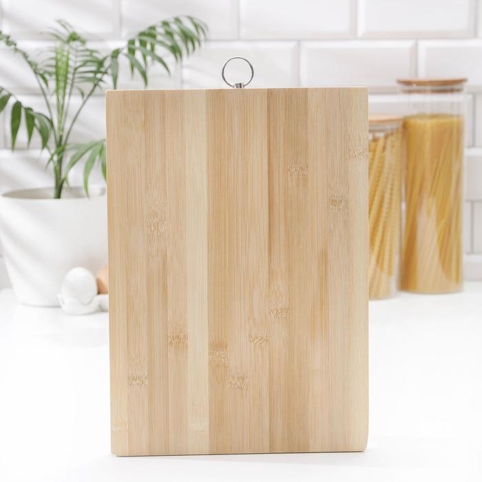 Доска разделочная Доляна &laquo;Зебра&raquo;, 34&times;24&times;1,7 см, бамбук