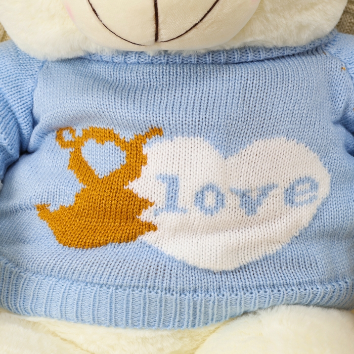 Мягкая игрушка «Медведь», в кофте, 75 см, цвет белый Мягкая игрушка «Медведь», в кофте, 75 см, цвет белый