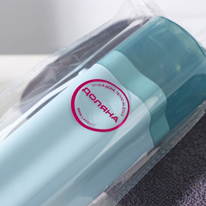 Футляр для зубной щётки и пасты Доляна &laquo;Звезда&raquo;, 20,5&times;5,5 см, цвет голубой