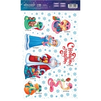 Наклейки новогодние на окна, виниловые «Змея 2025», многоразовые, 20 х 34.5 см, Новый год Наклейки новогодние на окна, виниловые «Змея 2025», многоразовые, 20 х 34.5 см, Новый год