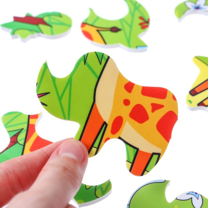 Мягкий пазл для малышей &laquo;Жираф&raquo;, 14 деталей, Крошка Я